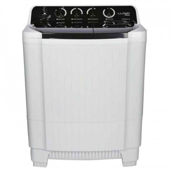  Lloyd Xload 7.5kg Black & White Semi Automatic Top Load Washing Machine, LWMS75KK1